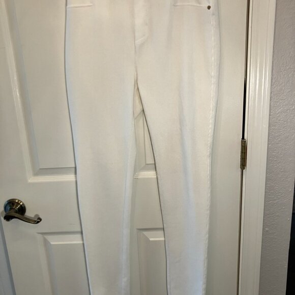 Calvin Klein Women’s White Skinny Ponte Pants – Pull On Stretch – Size M – CK Lo - Picture 5 of 5